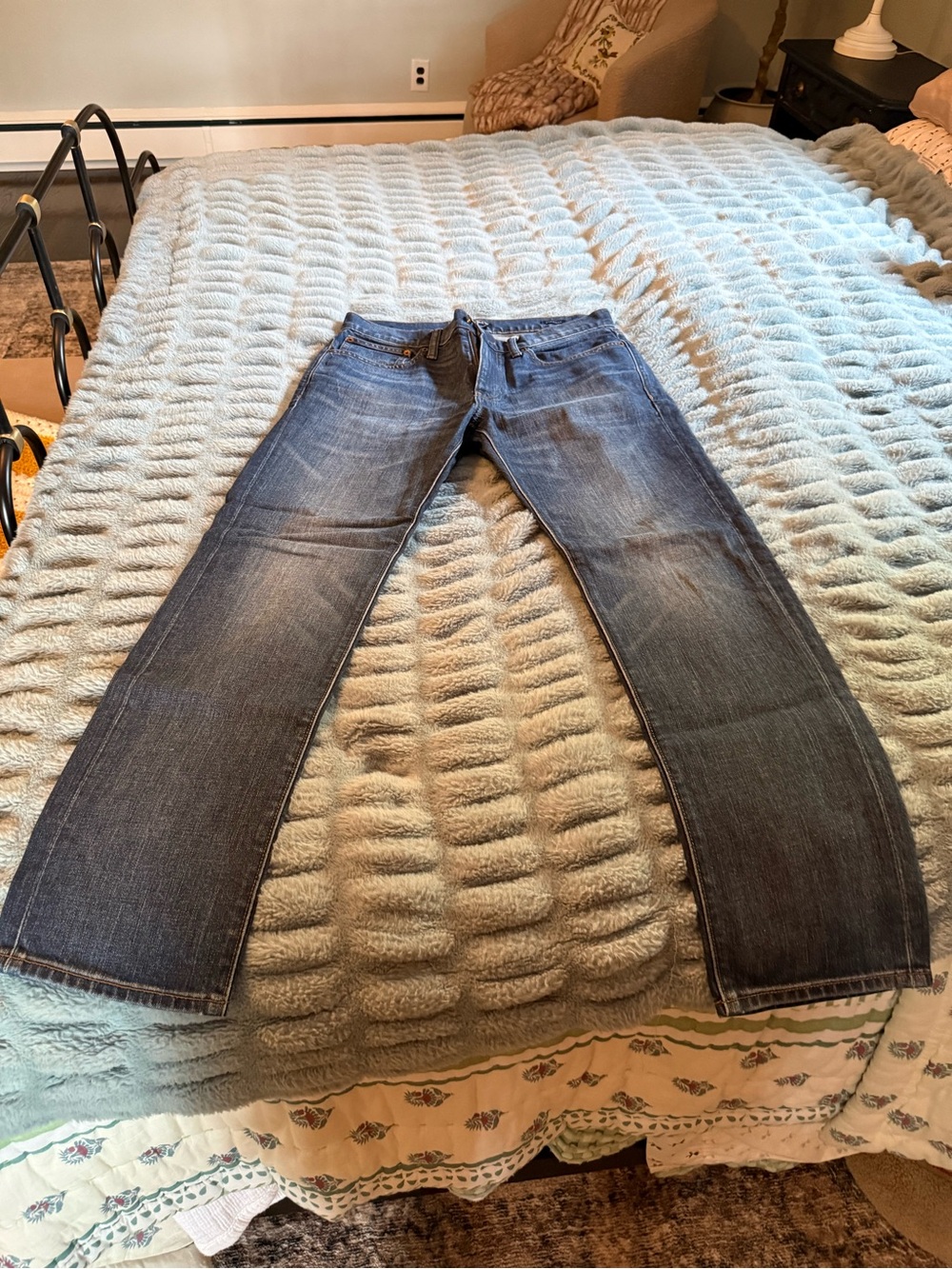 J. Crew Men's Straight-Leg Blue Jeans (30x30)